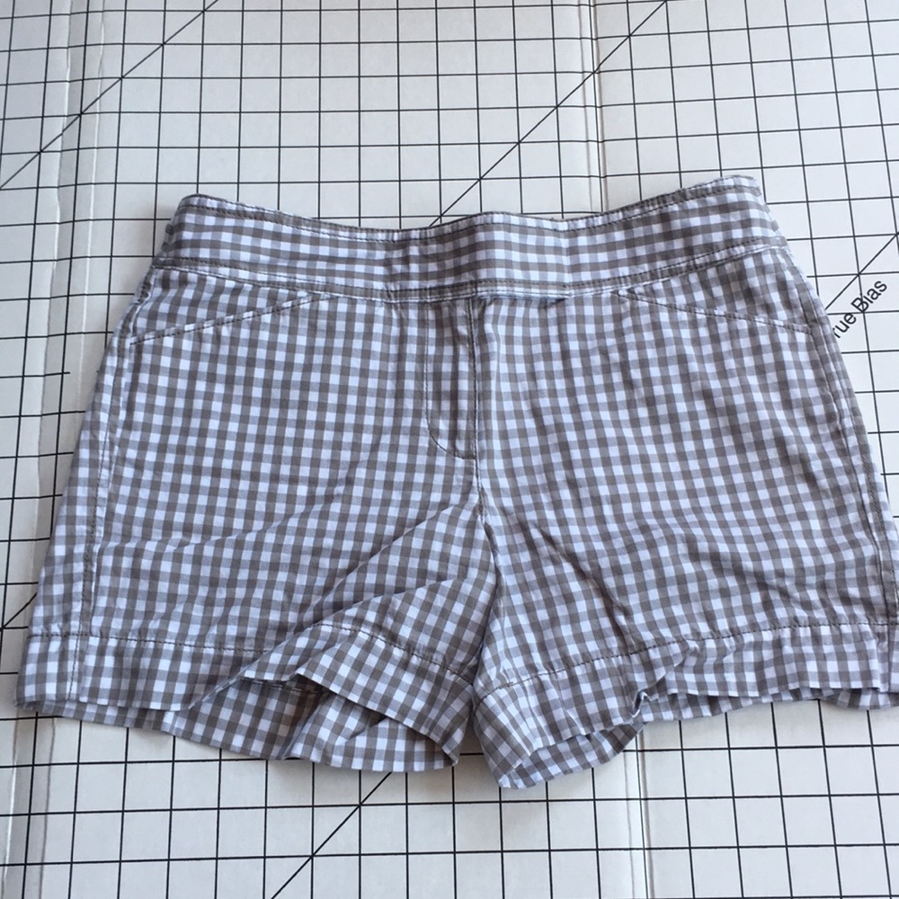 Ann Taylor Signature gingham shorts